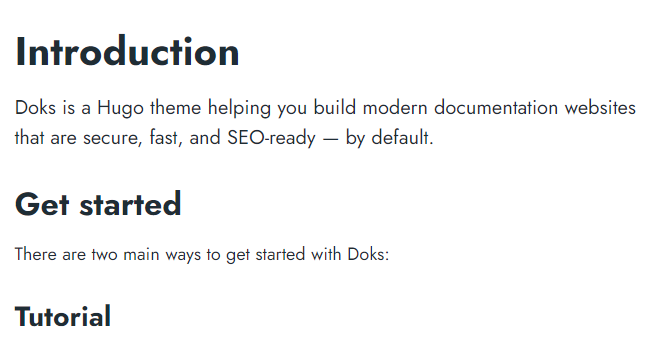 Add documentation page